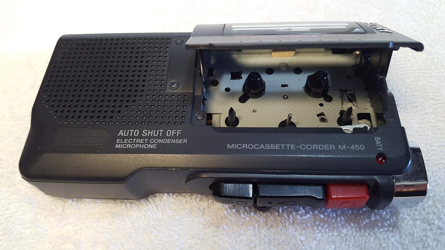 Sony M-450 Microcassette Recorder with 30 Hours of Battery Life