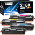 TOKYOINK 218X Toner Cartridges 4 Pack Compatible for HP 218X Toner Cartridges 4 Pack 218A Toner for HP Color LaserJet pro MFP 3301fdw Toner 3201dw 3301cdw 3301sdw Printer Ink High Yield W2180A W2180X