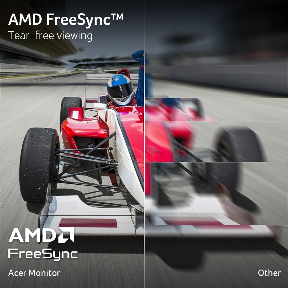 acer Nitro 27 Inch QHD 2560 x 1440 IPS Gaming Monitor | AMD FreeSync | Up to 180Hz Refresh | Up to 0.5ms | DCI-P3 95% | HDR 10 Support | One Display Port 1.2 & Two HDMI 2.0 | KG271U N3bmiipx