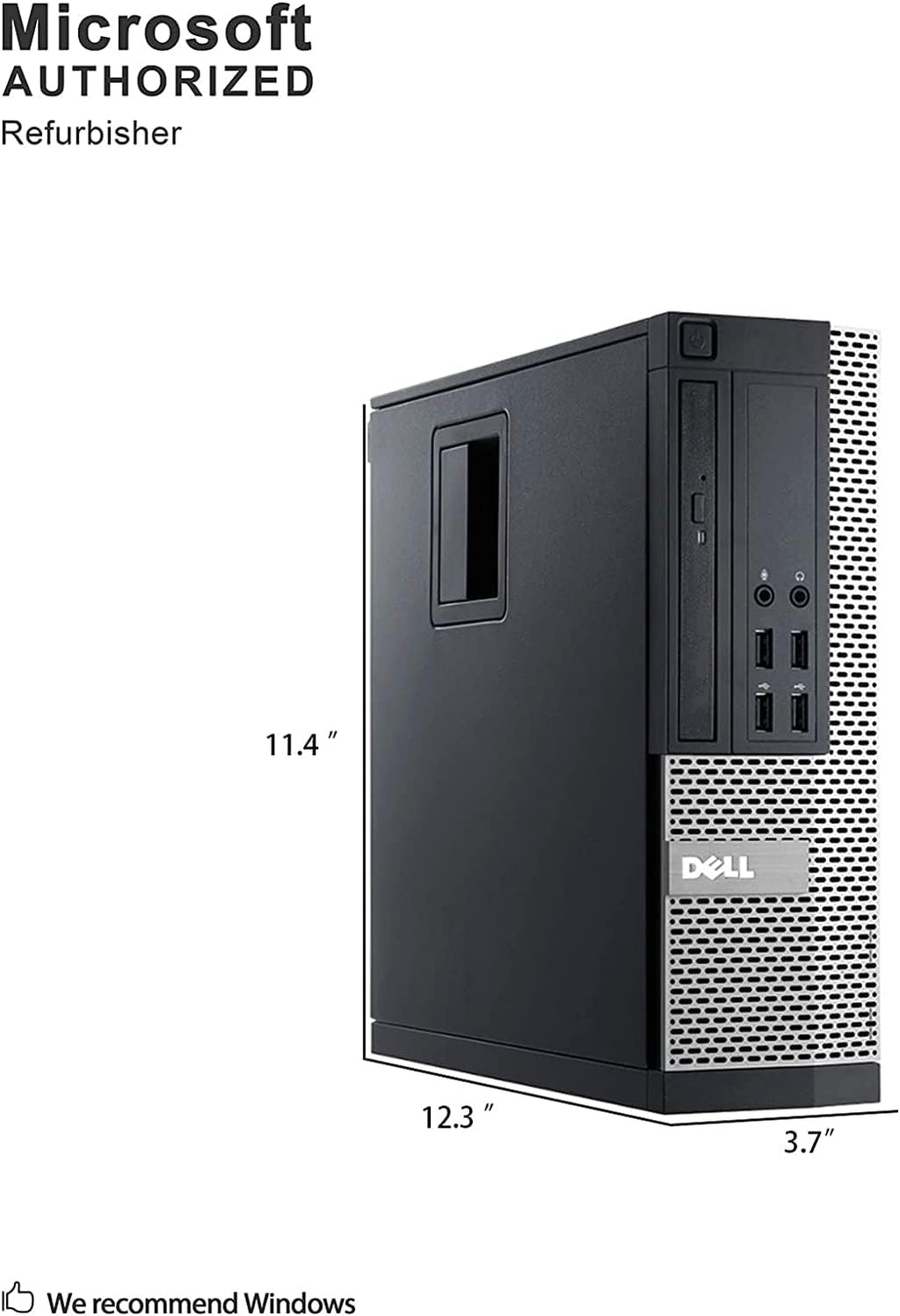 Dell Optiplex 9020 SFF High Performance Desktop Computer, Intel Core i7-4790 up to 4.0GHz, 16GB RAM, 960GB SSD, Windows 11 Pro, USB WiFi Adapter, (Renewed)