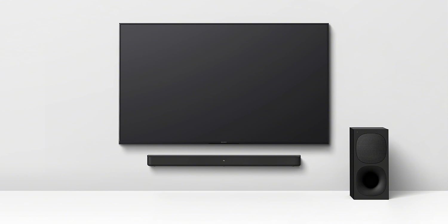 Sony HT-S400 2.1ch Soundbar with Powerful Wireless subwoofer, S-Force PRO Front Surround Sound, and Dolby Digital, Black
