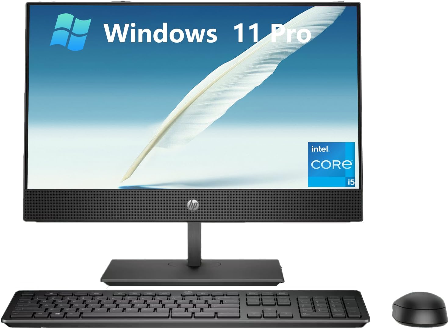 HP ProOne 600 G4 All-in-One Desktop Computer, 21.5" AIO Desktop, Core i5-8400T, 16 GB RAM, 256 GB SSD, Keyboard and Mouse, USB WiFi, USB Bluetooth, CAM, Windows 11 Pro (Renewed)