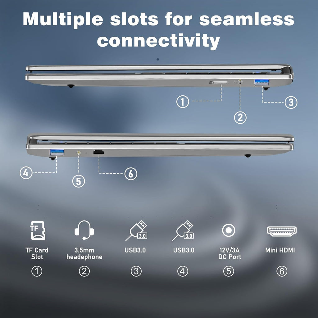 Laptop Computer, Window 11 Pro Lap Top 2026 New, 15.6 Inch Laptop PC, 8GB RAM 256GB SSD, 4425Y Processor, IPS FHD 1920*1080P, 2-Year Warranty, 5000mAh Battery, Mini HDMI, for School Business Student