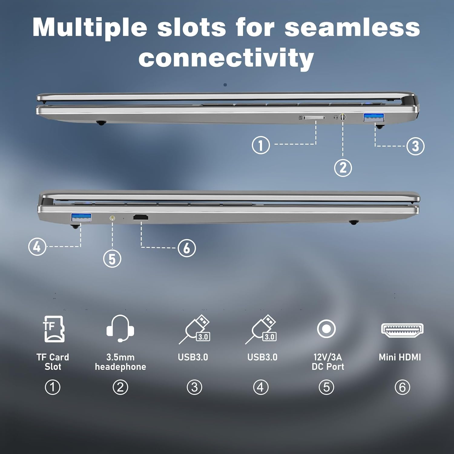 Laptop Computer, Window 11 Pro Lap Top 2026 New, 15.6 Inch Laptop PC, 8GB RAM 256GB SSD, 4425Y Processor, IPS FHD 1920*1080P, 2-Year Warranty, 5000mAh Battery, Mini HDMI, for School Business Student