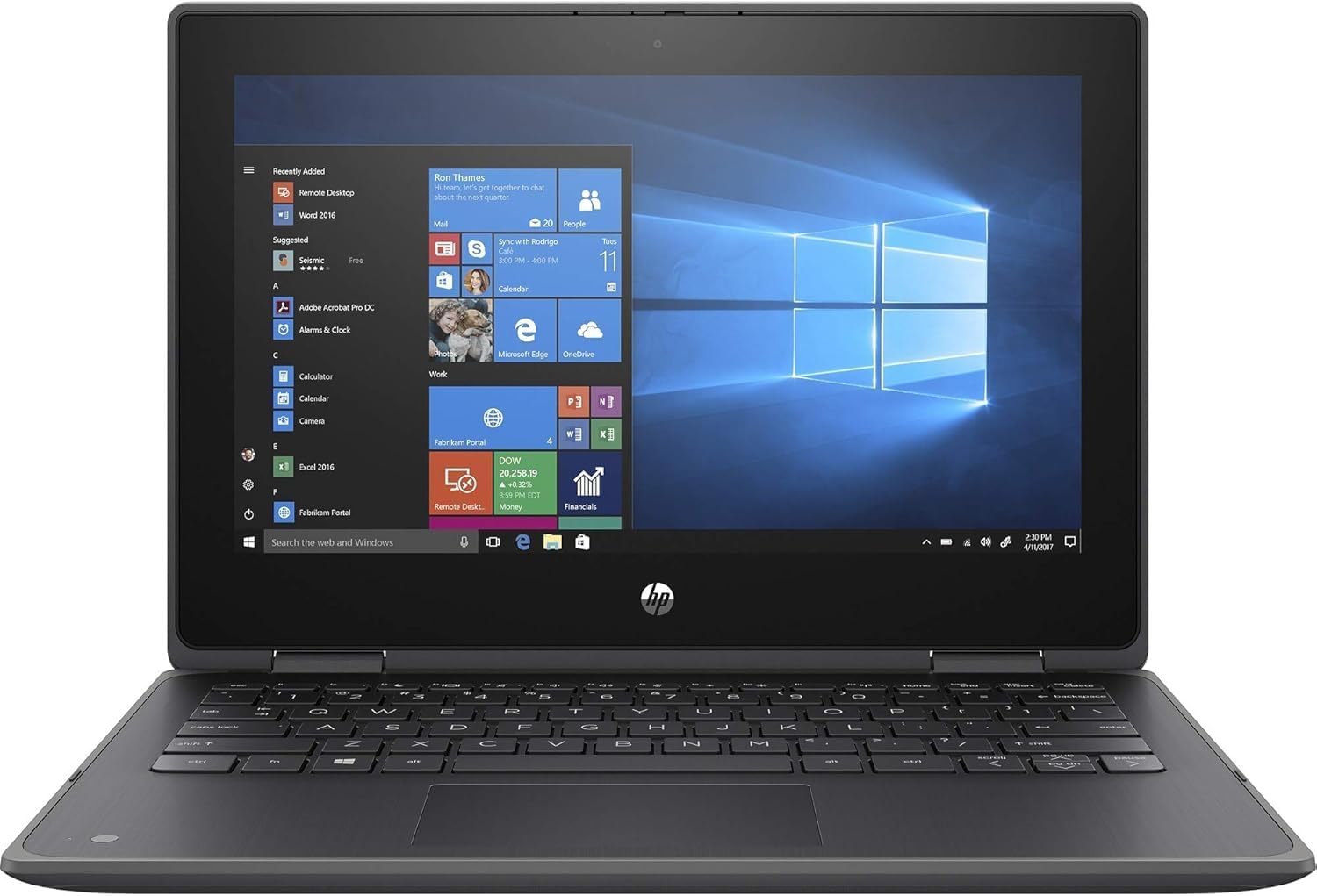 HP ProBook x360 11 G5 EE 11.6" 2-in-1 Touchscreen Notebook Computer (Intel 4-Core Pentium Silver N5030, 8GB RAM, 256GB SSD, Window 11 Pro) (Renewed)