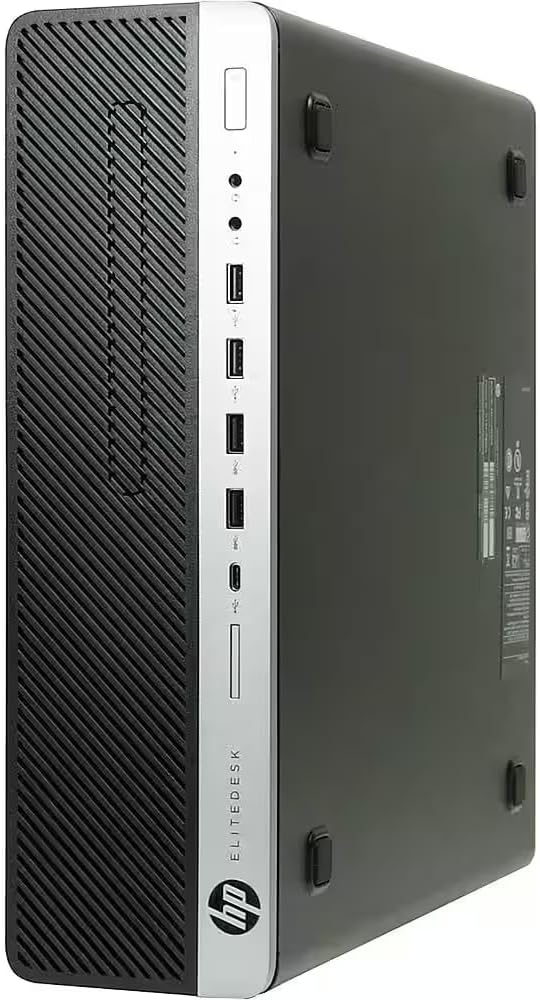 HP EliteDesk 800 G3 SFF Desktop Computer PC, Intel Core i7-7700T, 8 GB RAM, 256 GB SSD, Displayport, Wi-Fi Adapter, Keyboard and Mouse, Windows 11 Pro (Renewed)