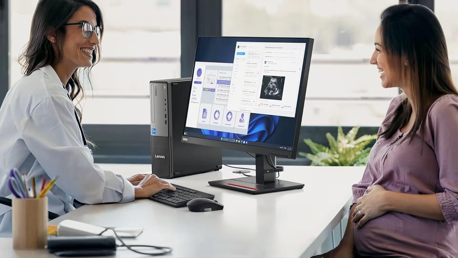 Lenovo ThinkCentre Neo 30s Gen 5 SFF Business Desktop Computer, Latest 13th Gen Intel Core i7 CPU, 16GB DDR5, 512GB PCIe SSD, USB-C, HDMI, VGA, RJ-45, Wi-Fi, Wired Keyboard & Mouse, Windows 11 Pro