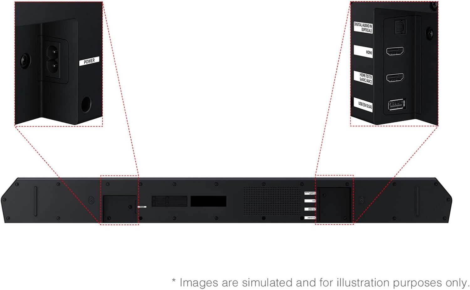 Samsung Q-Series Soundbar HW-Q600F 3.1.2ch with Wireless Subwoofer, Dolby Atmos/DTS Virtual:X, Q-Symphony, SpaceFit Sound Pro, Adaptive Sound, Game Mode Pro, Bluetooth, (2025 Model)