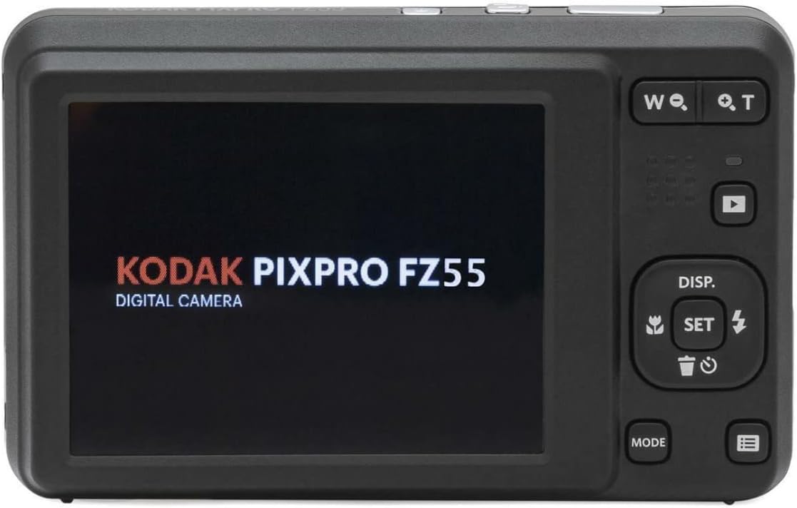 KODAK PIXPRO Friendly Zoom FZ55-BL 16MP Digital Camera with 5X Optical Zoom 28mm Wide Angle and 2.7" LCD Screen (Blue) Bundle with Protective Case, 32GB Memory Card (3 Items)