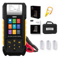 AUTOOL Car Battery Tester 12V 24V Automotive Battery Load Tester 30-2000 CCA, Battery Tester with Printer, Support Lithium Battery, Cranking & Charging & Leakage Test, Data Review Protection