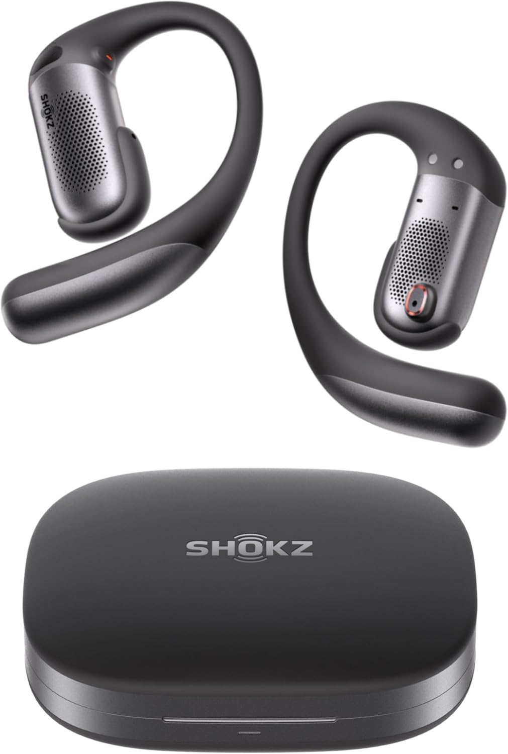 SHOKZ OpenFit Pro Open-Ear True Wireless Earbuds with Open-Ear Noise Reduction, Optimised for Dolby Atmos, Deep Bass, 50H Playtime, AI-Powered Clear Calls for Work, Sport, Bluetooth 6.1, IP55, Black