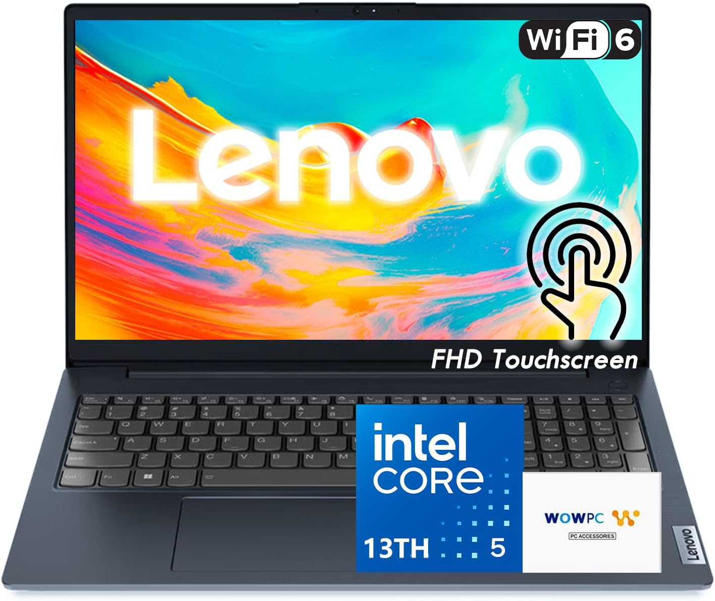 Lenovo IdeaPad Business Laptop, 15.6" FHD Touchscreen Display, Intel 13th 10-Core i5 CPU (Up to 4.6 GHz), 40GB RAM, 1TB SSD, Copilot AI Ready, Wi-Fi 6, Windows 11 Pro with Microsoft Office, WOWPC USB