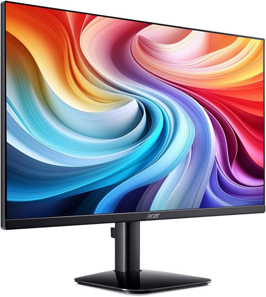 acer KA242Y G0bi 23.8" Full HD (1920 x 1080) Zero-Frame Home Office IPS Monitor | Adaptive-Sync Support (FreeSync Compatible) | Up to 120Hz Refresh | 1ms (VRB) | sRGB 99% | Tilt | HDMI & VGA Ports