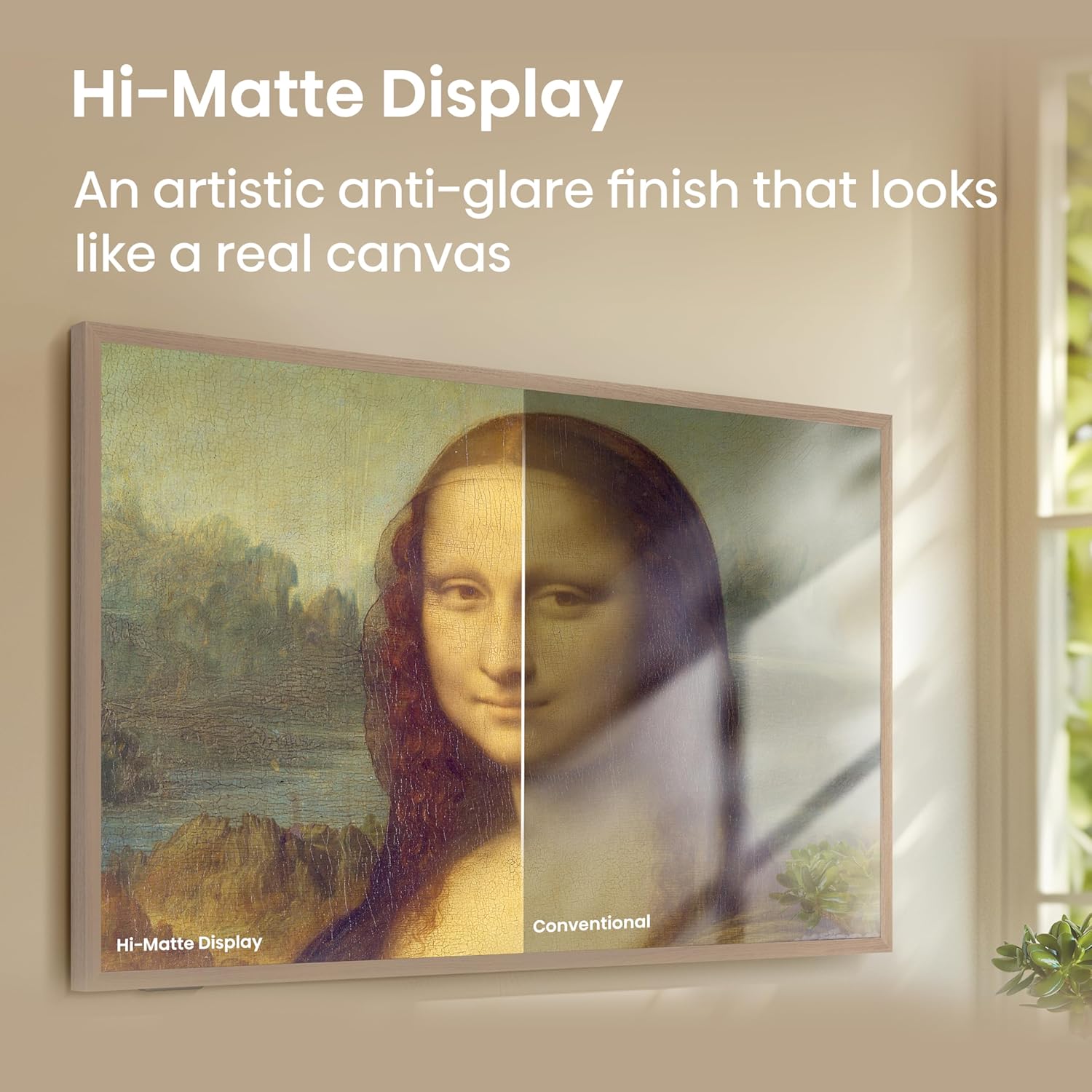 Hisense 65-Inch Class QLED 4K S7N CanvasTV™ Series Dolby Vision HDR Google Smart TV (65S7N) - 144Hz, Art Mode, Anti-Glare Panel, Hi-Matte Display, Frame & UltraSlim Wall Mount Included