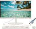 HP 21.5" FHD All-in-One Desktop Computer, 8GB RAM 128GB UFS, Quad-Core Intel N100 Processor, Keyboard & Mouse Included, PLUSERA 8-in-1 Hub, Windows 11 Home, White