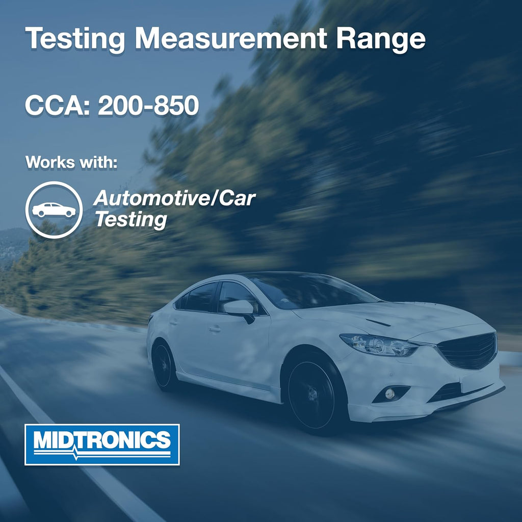 Midtronics - 12V Advanced Automotive Battery Diagnostic Tool Electrial System Tester, PBT-200 - 200-850 CCA Battery Load Tester Cranking and Charging System - Conductance Testing-Service Diagnostics