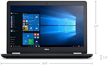 Dell Latitude E5570 Business Laptop Notebook (Intel Quad Core i5-6200U, 8GB Ram, 1TB Hard Drive, HDMI, Camera, WiFi, Numeric Keyboard) Win 10 Pro (Renewed)