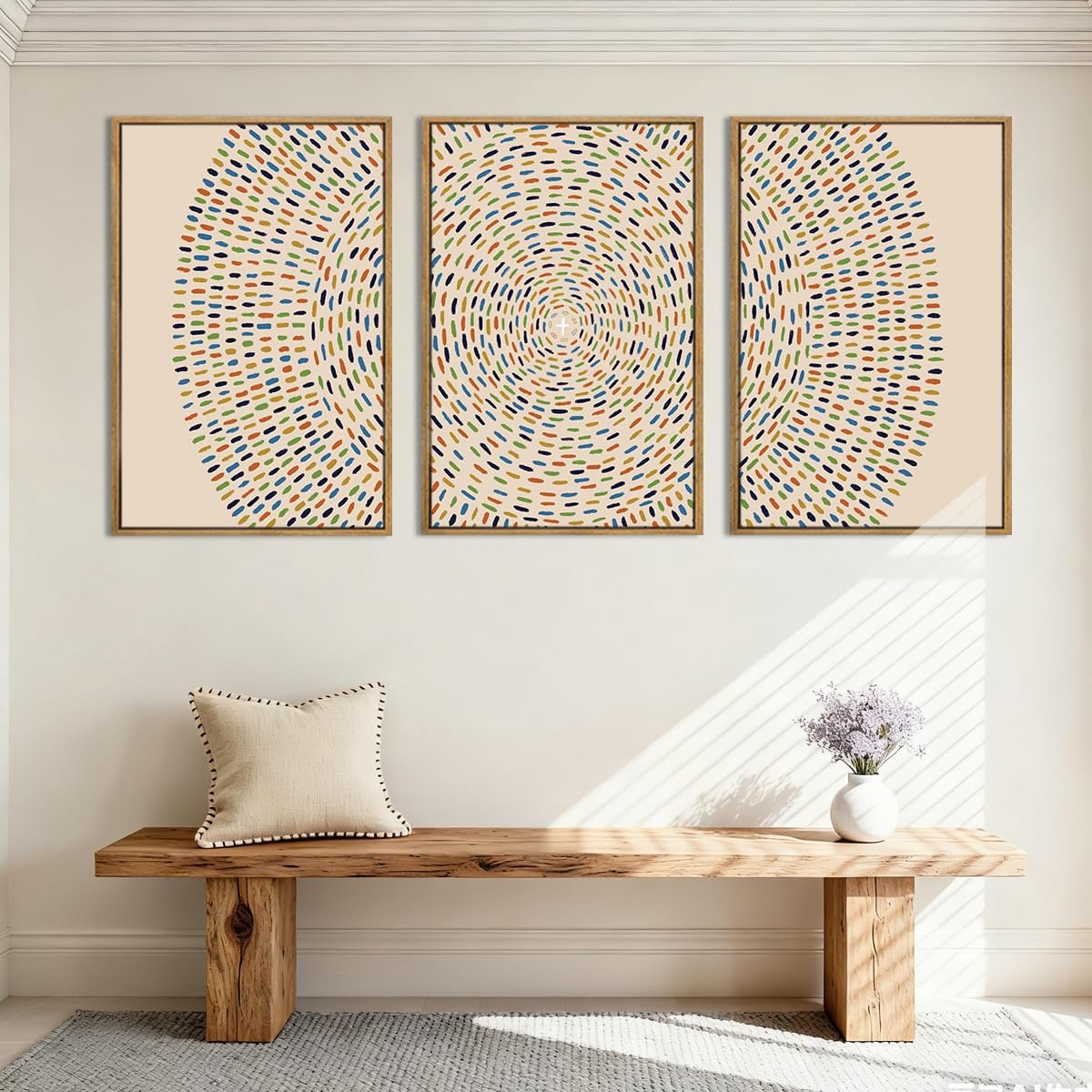 Anyzal Extra Large Jesus Feeds the 5000 Framed Wall Art 24x36 Inch Jesus Christian Canvas Wall Decor Religious Minimalist God Artwork for Living Room Bedroom Set of 3