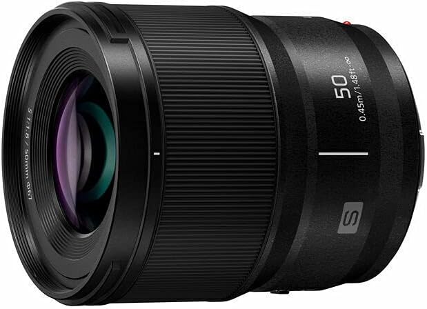 Panasonic LUMIX S Series Camera Lens, 50mm F1.8 L-Mount Interchangeable Lens for Mirrorless Full Frame Digital Cameras, S-S50