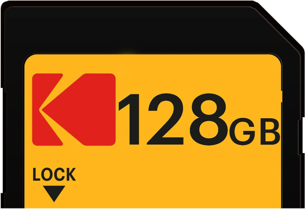 Kodak 128GB UHS-II U3 V90 Ultra Pro SDXC Memory Card - Up to 3000MB/s Read Speed and 270MB/s Write Speed