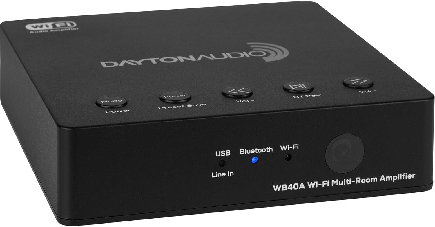 WB40A Wi-Fi Bluetooth Multi-Room 2x20W Amplifier with IR Remote