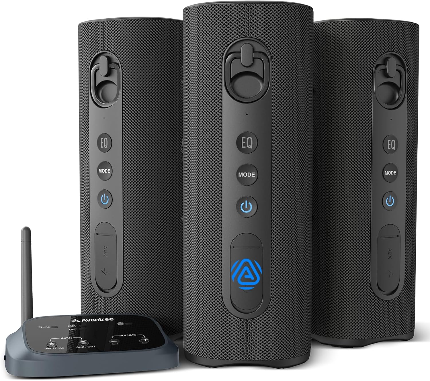 Avantree Harmony A1 – Auracast Multi-Room Wireless Speaker System for Whole-Home Audio & Background Music, Expandable Setup for Stores & Small Venues, Bluetooth Audio Input, Optical & AUX