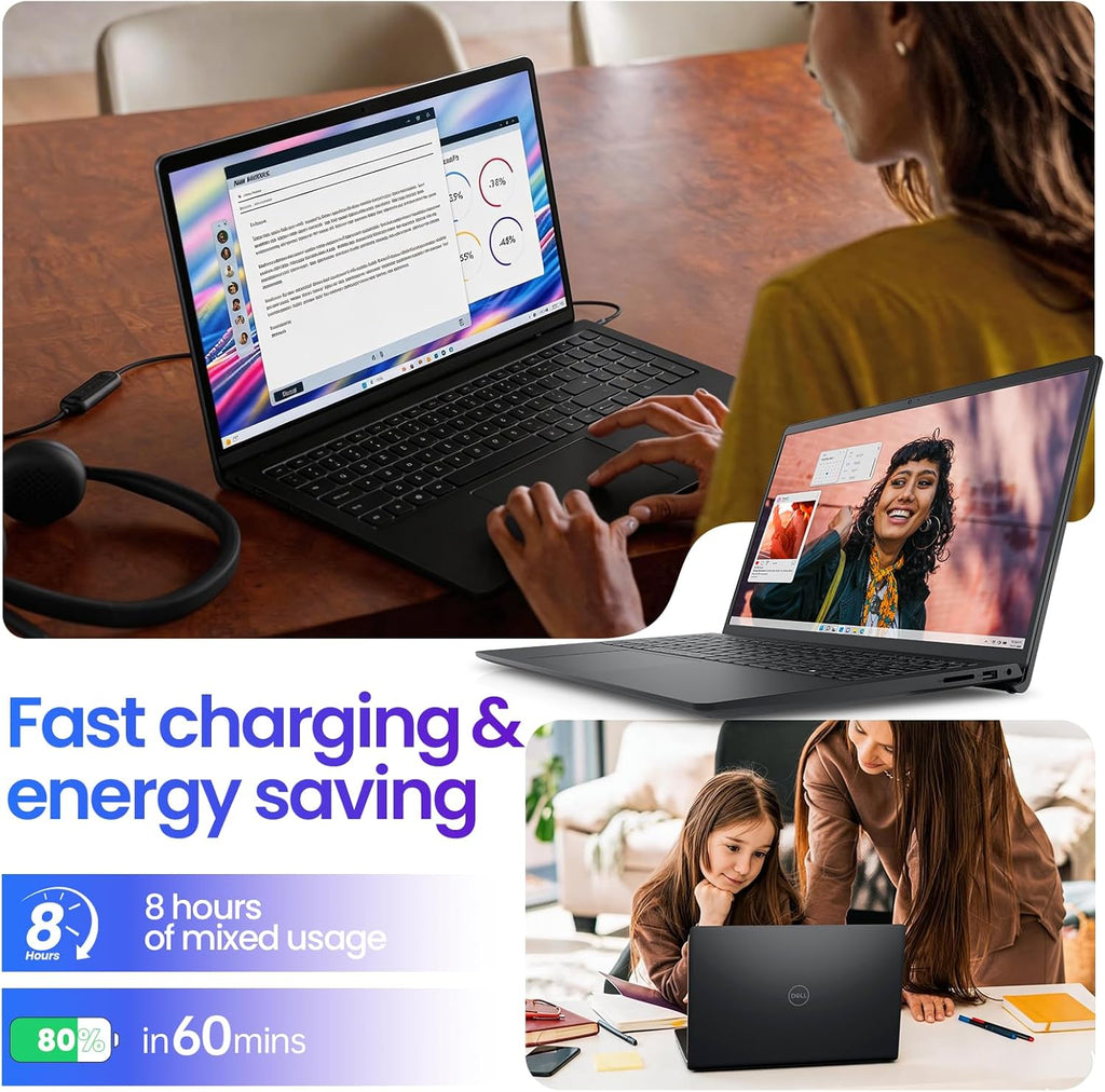 Dell Inspiron 15 3535 Touchscreen Laptop, AMD Ryzen 7 7730U (Beats i7-1355U), 16GB RAM, 512GB SSD, Office 365 for the Web + Windows 11 Pro, 15.6" FHD, Copilot AI, Type-C, 2026 Model