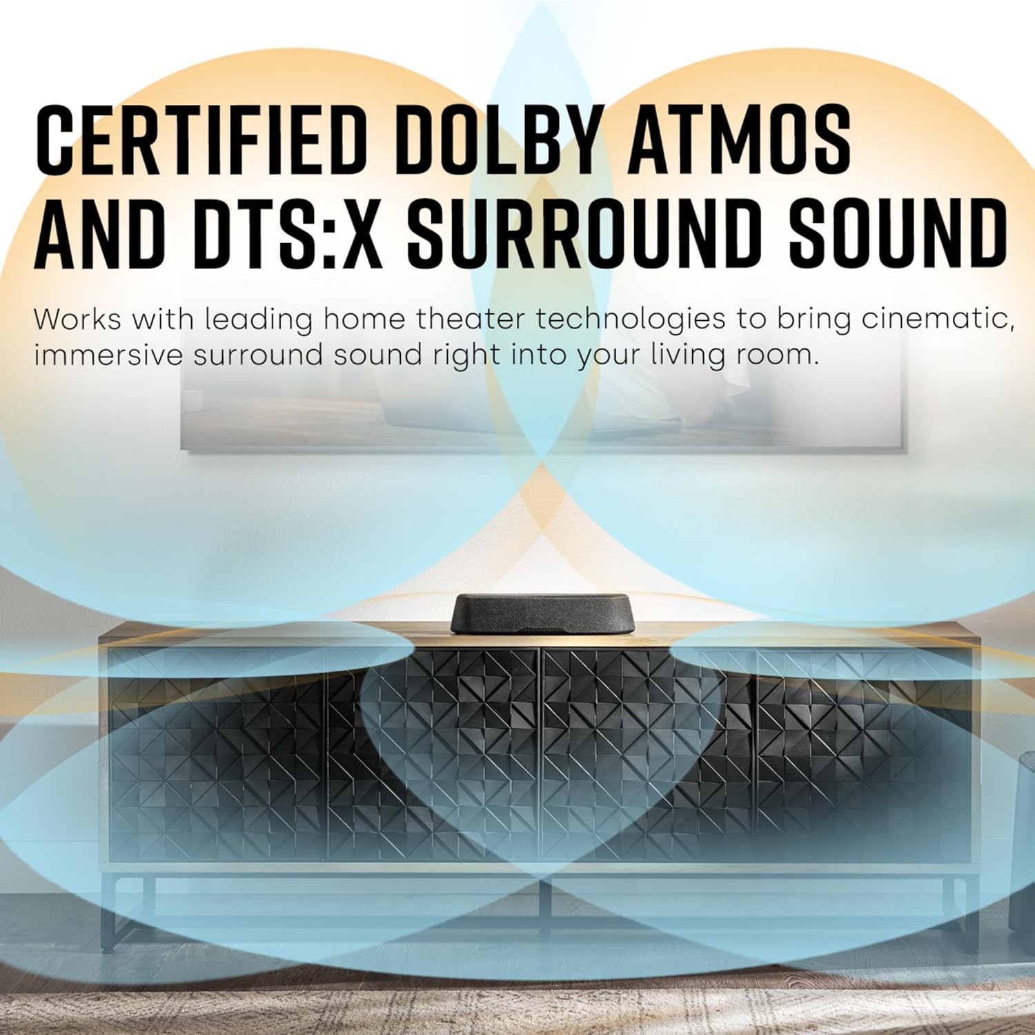 Polk Audio MagniFi Mini AX Sound Bar for TV with Wireless Subwoofer, Dolby Atmos and DTS:X Certified, Polk's patented VoiceAdjust & SDA technologies, Ultra-Compact Design, Easy Setup, Black