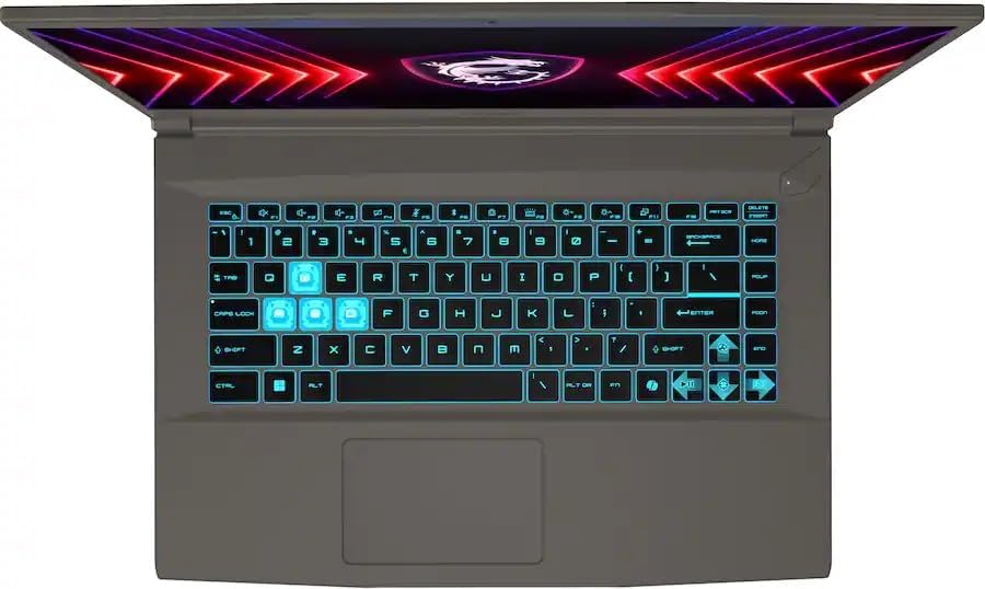 msi 15.6" Thin A15 Gaming Laptop, 8GB DDR5, 512GB SSD, Full HD Display, NVIDIA GeForce RTX 4050, AMD Ryzen 5 7535HS, Wi-Fi 6, Backlit Keyboard, Webcam, Bluetooth, Windows 11, Black