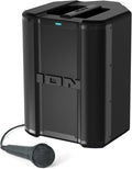 ION Audio Trouper 100 - Battery Powered Portable Bluetooth Speaker with Rechargeable Battery, Multi-Channel Mixer and FM Radio, 100W
