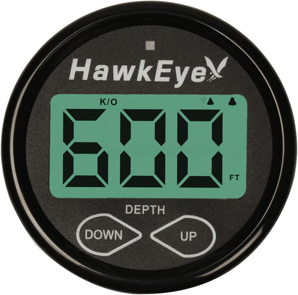 DepthTrax 2B Boat Mount in Dash Digital Depth Finder