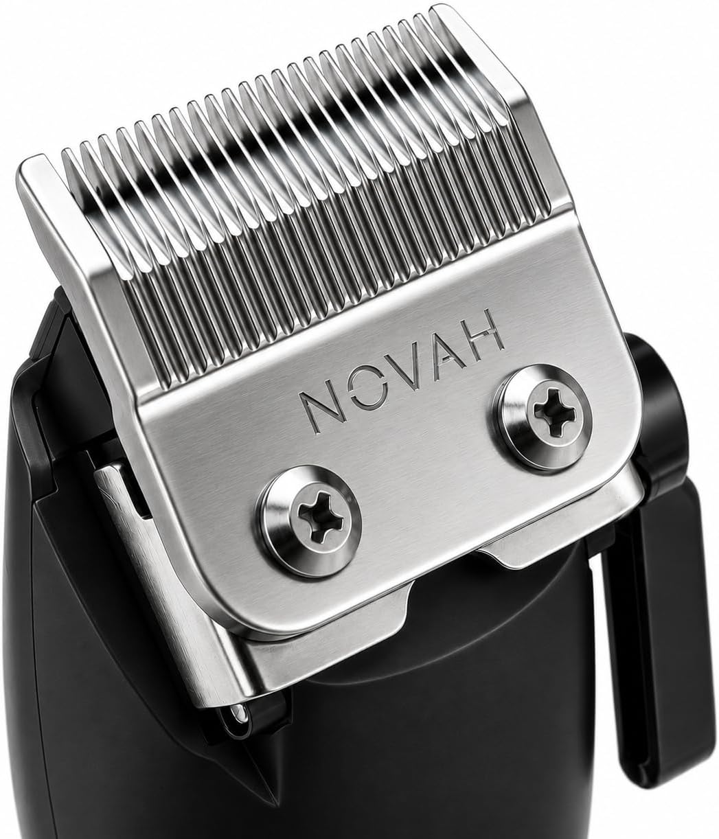 Novah® Professional Hair Clippers for Men, Professional Barber Clippers and Trimmer Set, Mens Cordless Hair Clipper for Barbers Haircut Kit Fade