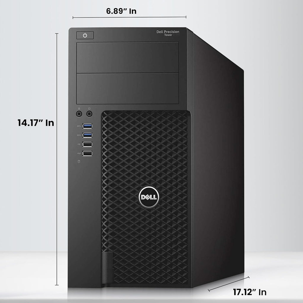 Dell Precision 3620 Mini Tower Desktop Computer – Intel Core i7-6700 6th Gen – 32GB RAM – 1TB SSD – Wireless Keyboard & Mouse – WiFi – Windows 11 Pro – Workstation PC (Renewed)