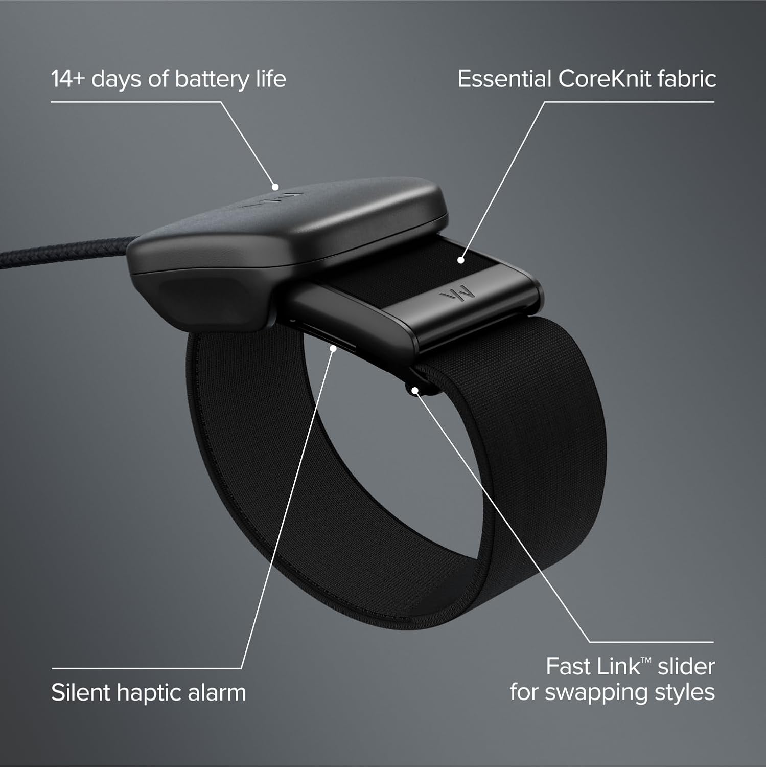 WHOOP One Bundle - WHOOP 5.0 Health & Fitness Wearable with 12-Month Membership + CoreKnit Wristband + Corded Battery Pack - 24/7 Activity Tracker with Sleep, Recovery & VO2 Max Insights - Jet Black