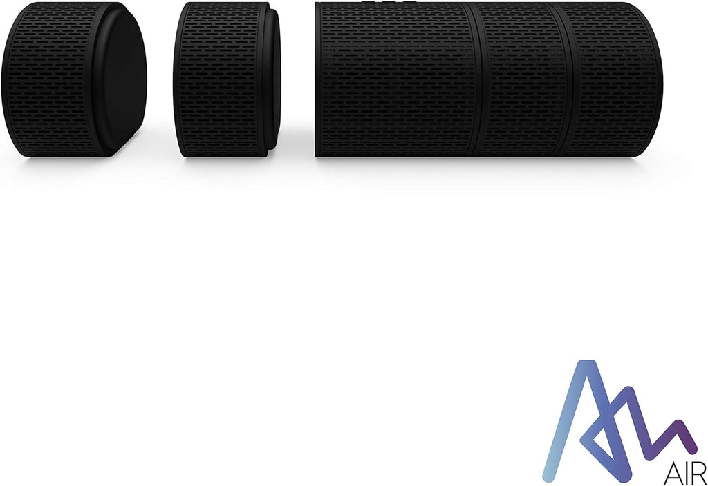 Air Audio The Worlds First Pull-Apart Wireless Bluetooth Speaker Portable Surround Sound and Multi-Room Use, Black