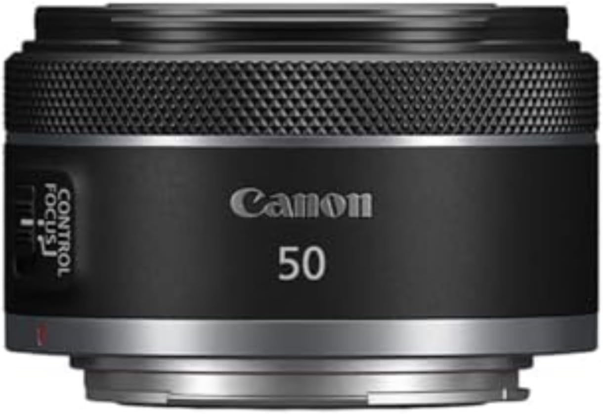 Canon RF50mm F1.8 STM Lens, Mirrorless Lens, Fixed Focal Length, Compatible with EOS R Series Mirrorless Cameras, Compact, Lightweight Design, Portraits, Landscapes, Photography, Black