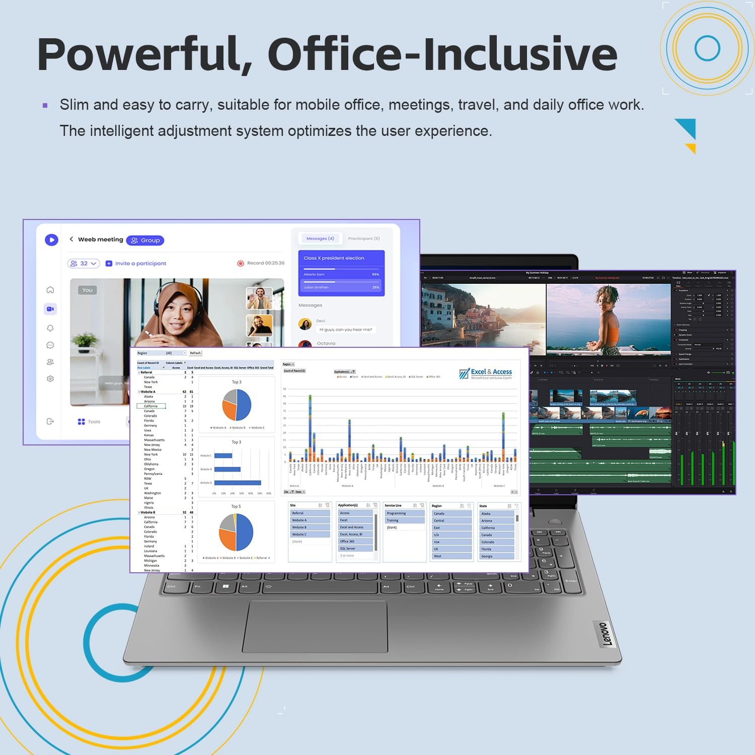 Lenovo Laptop V15 for Business (15.6" FHD Anti-Glare, Intel i7-1255U, 16GB RAM, 512GB PCIe SSD), Numeric Keypad, Type-C, Ethernet, Wi-Fi, Webcam, Military Grade, Win 11 Pro (Renewed)