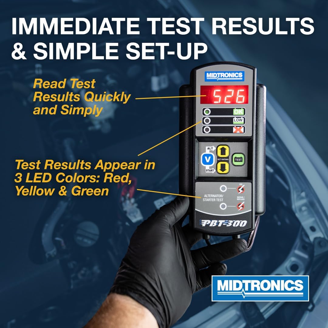 Midtronics PBT300 Battery Charging Starting System Tester Black