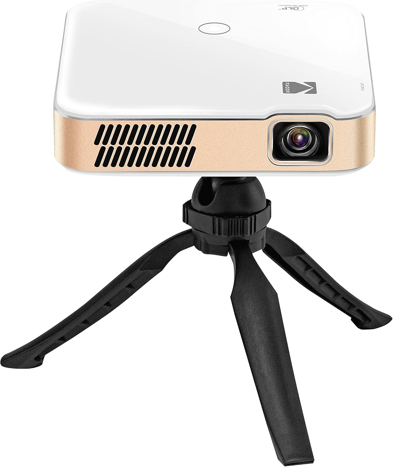 KODAK Luma 400 Mini 4K Projector - 1280x720 Native, 200 lm, 3 hr Battery - HDR10 Cinema for Home Theater System - WiFi & Bluetooth Projector for Smart TV Apps - Tripod & 150-Inch Keystone Display