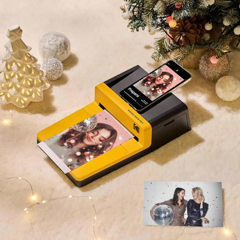 KODAK Dock Era 4x6'' Desktop Photo Printer, 50 Sheets, Docking & Bluetooth Smartphone Printer for iPhone & Android, Instant Color Prints, 4PASS Dye Sublimation