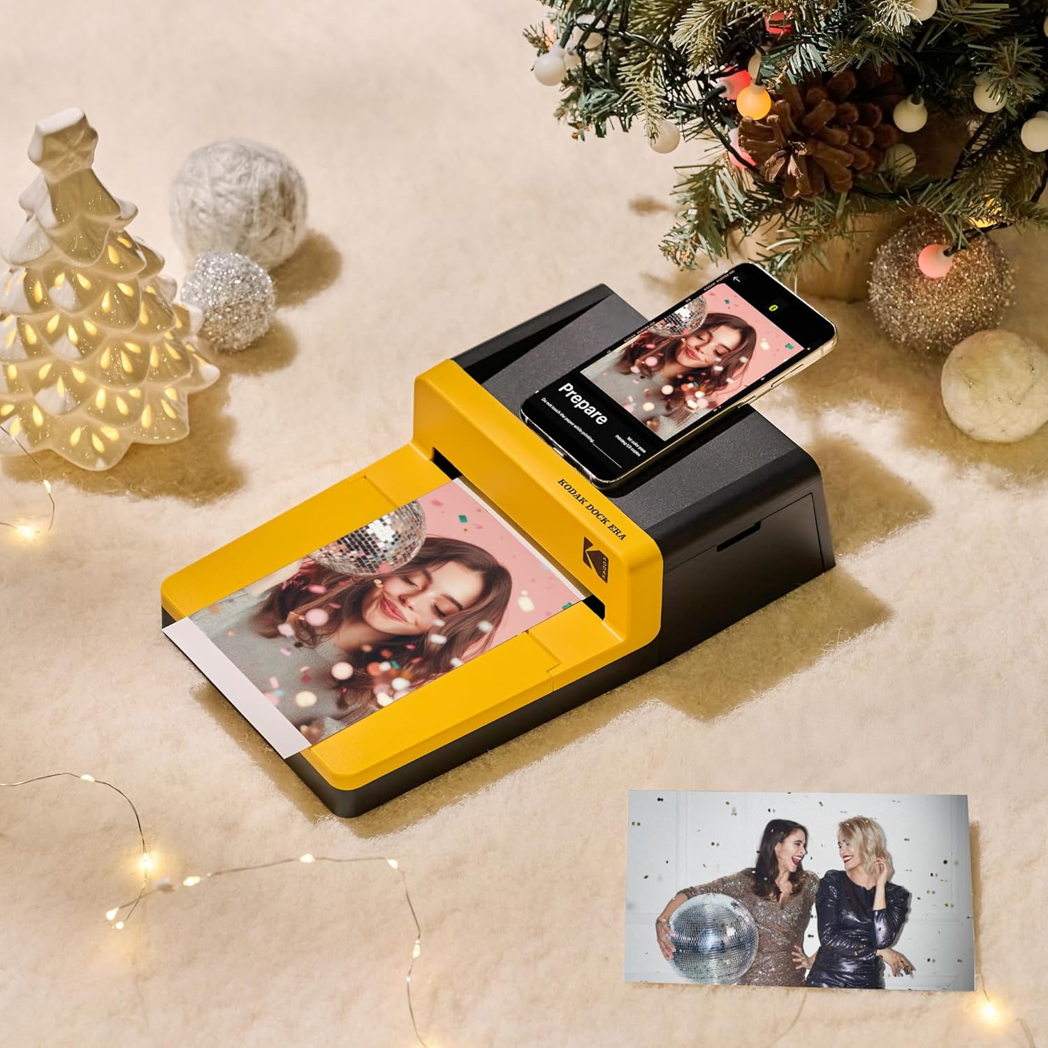 KODAK Dock Era 4x6'' Desktop Photo Printer, 50 Sheets, Docking & Bluetooth Smartphone Printer for iPhone & Android, Instant Color Prints, 4PASS Dye Sublimation