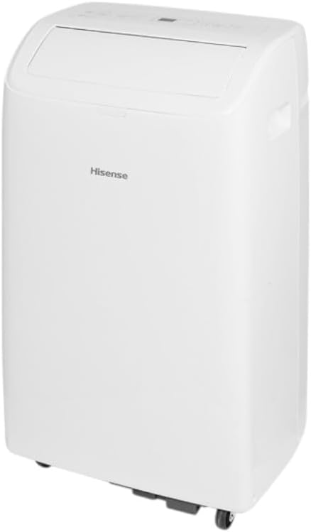 Hisense 8,000 BTU DOE/SACC (10,000 ASHRAE) Portable Air Conditioner Dual Hose & Inverter, 350 Sq Ft, Wi-Fi, ConnectLife App Google & Alexa, 3 operating modes, Noise 42 dB HAP0825TWD (Renewed)