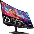 Sceptre Curved 24.5-inch Prime Gaming Monitor up to 240Hz 1080p R1500 1ms DisplayPort x2 HDMI x2 Blue Light Shift Build-in Speakers, Machine Black 2025 (C255B-FWT240 Series)