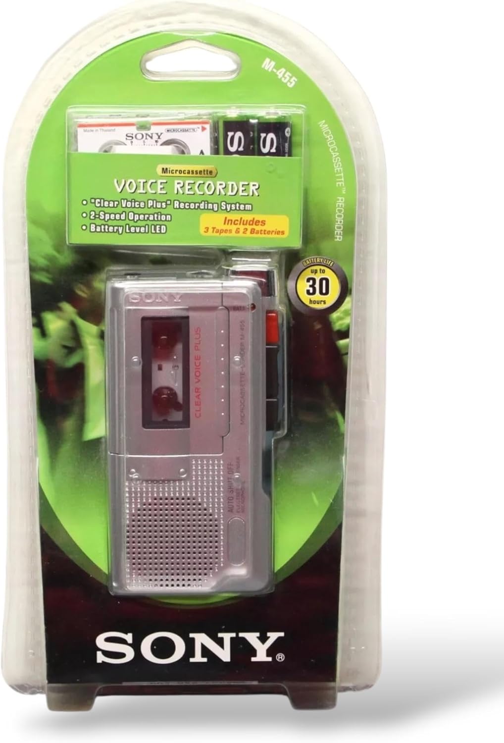 SONY M-455 Microcassette Recorder Value Pack (SONY M455)