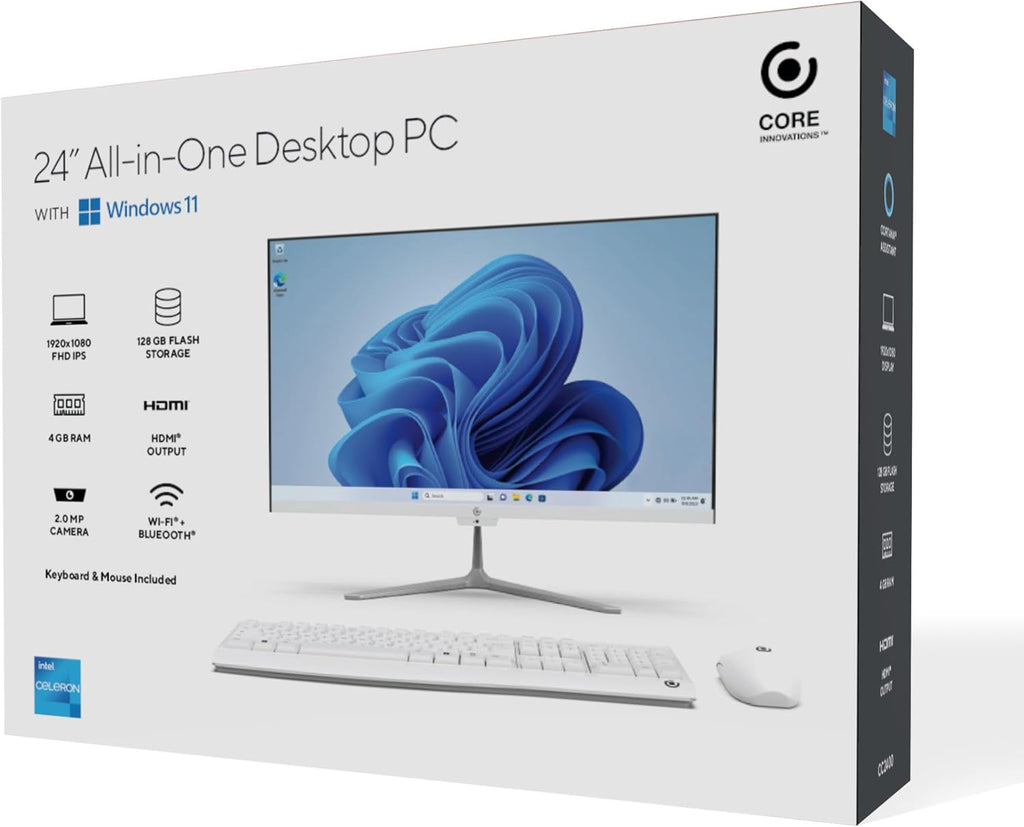 24" All-in-One Desktop PC with Windows 11