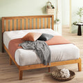 Zinus Alexia Wood Platform Bed Frame with headboard, Solid Wood Foundation with Wood Slat Support, No Box Spring Needed, Easy Assembly, Rustic Pine, King
