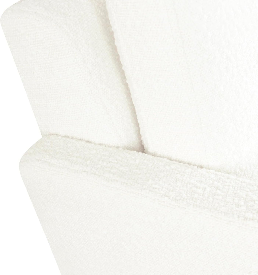 HomePop Wood Frame Accent Chair | Homepop Home Decor | Accent Chairs for Living Room & Bedroom - Cream Boucle