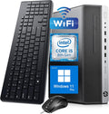 HP EliteDesk 800 G4 SFF Desktop, Windows 11 Pro Computer PC, Intel Core i5-8500, 8GB DDR4 RAM, 256GB SSD, DisplayPort, RJ-45, WiFi, Bluetooth (Renewed) Core i5 PC