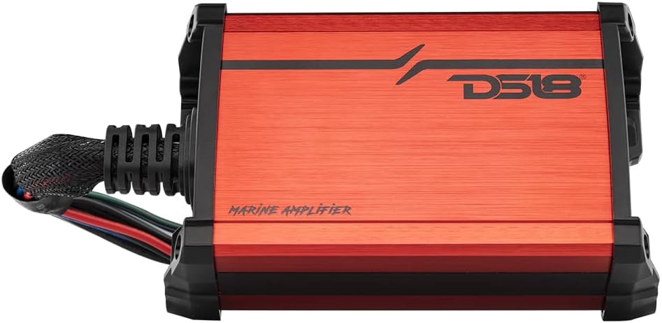 DS18 MP4TP.4A 4" 600W Bluetooth Marine Tower Speakers with Amplifier and Remote