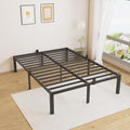 Superay 18 Inches Bed Frame Queen Size, Heavy Duty Metal Platform Bed Frame No Box Spring Needed, Easy Assembly, Noise Free Bedframes with Mattress Slide Stopper